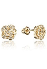 outstanding tiny durable cubic zirconia kids screw back earrings